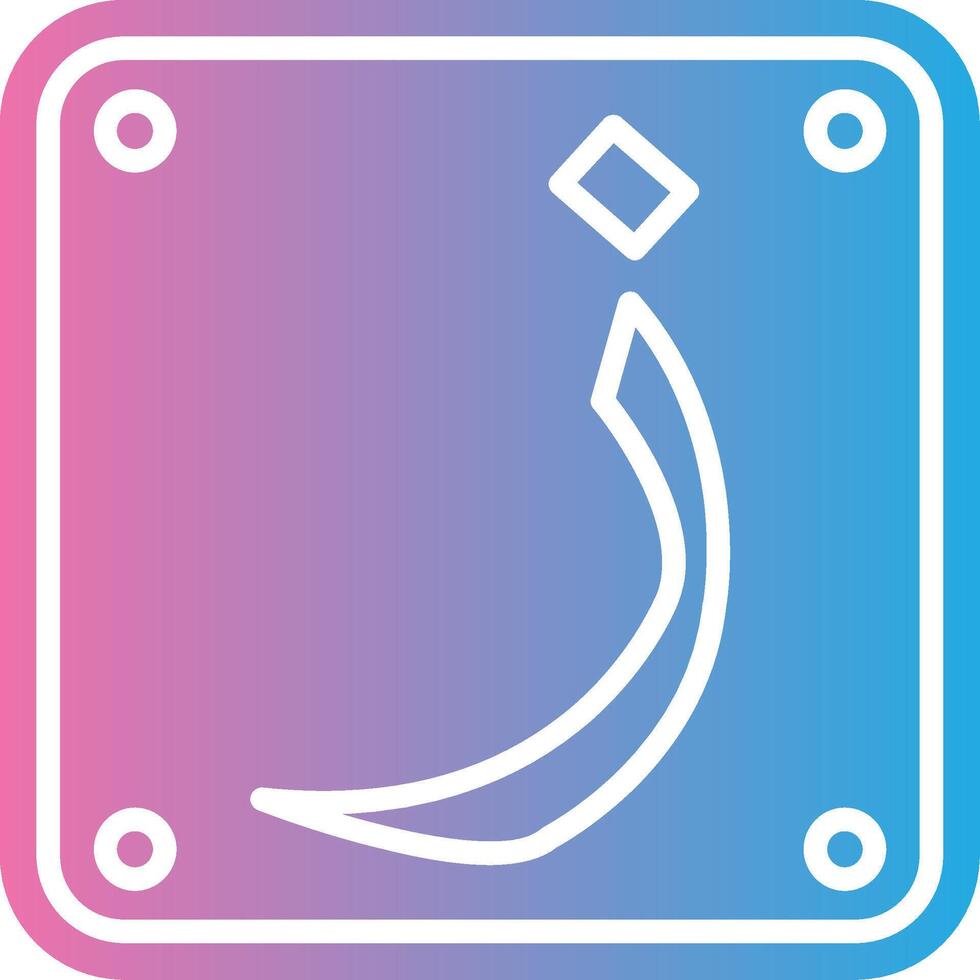 Arabic Language Outlined Concept Piece vector