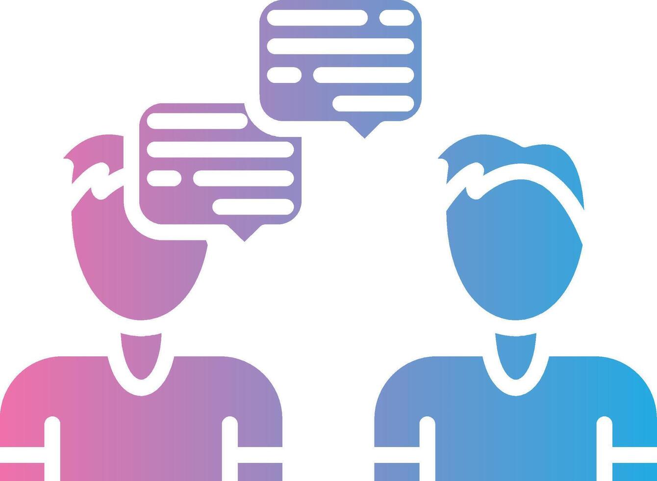 Conversation Bright Flat Artwork vector