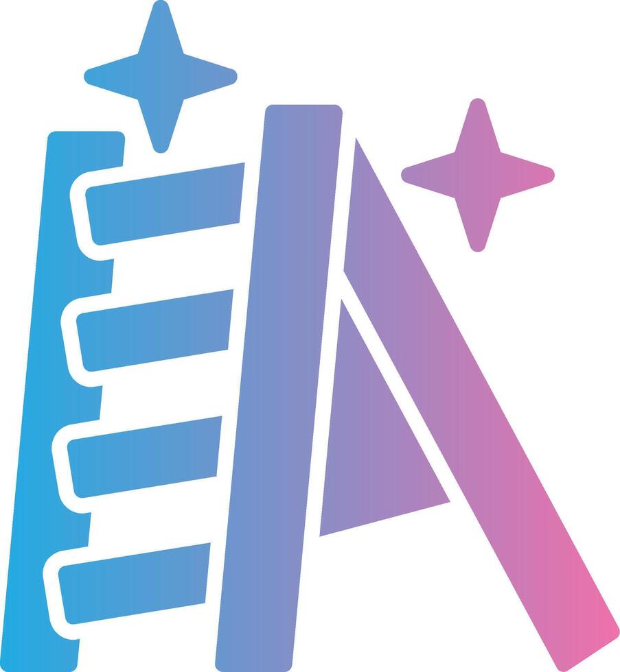Ladder Outlined Frame Object vector