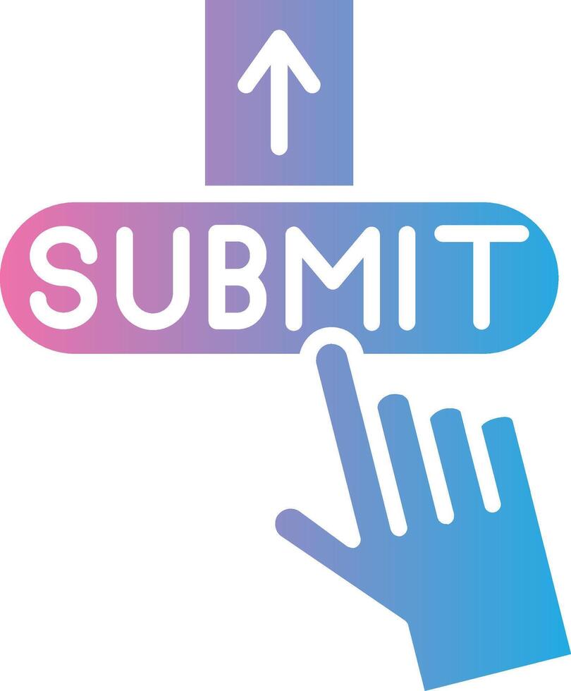 Submit Outlined Frame Object vector