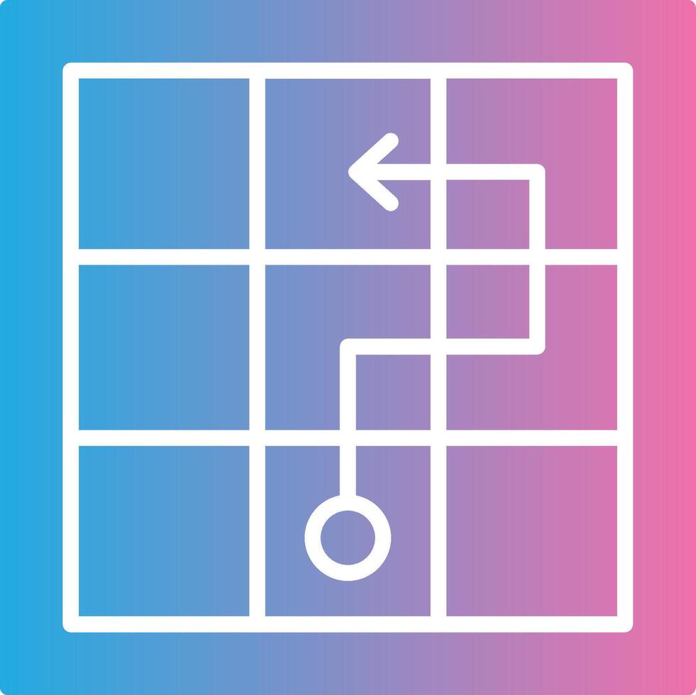 Chess Board Iconic Line Form vector