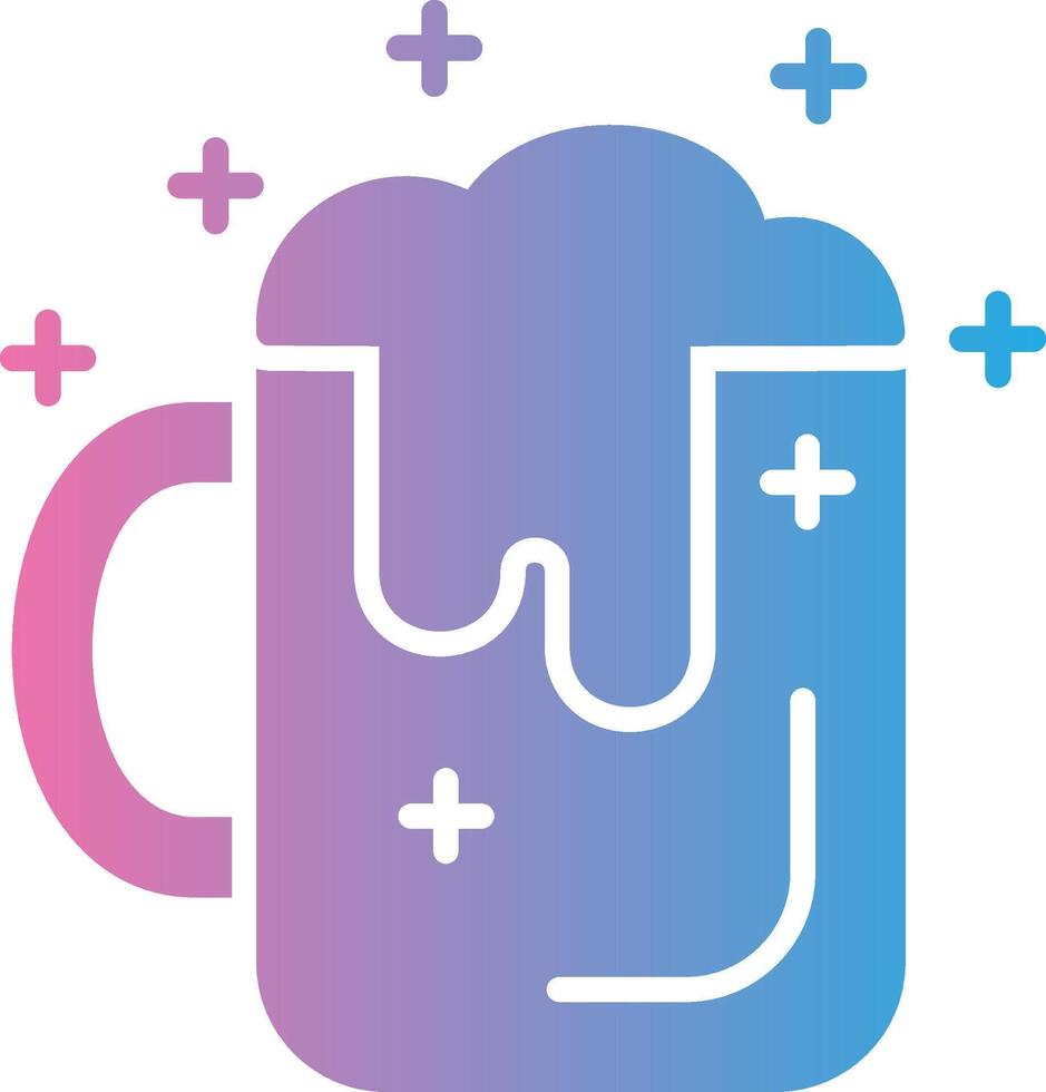Beer Jar Neon UI Symbol vector