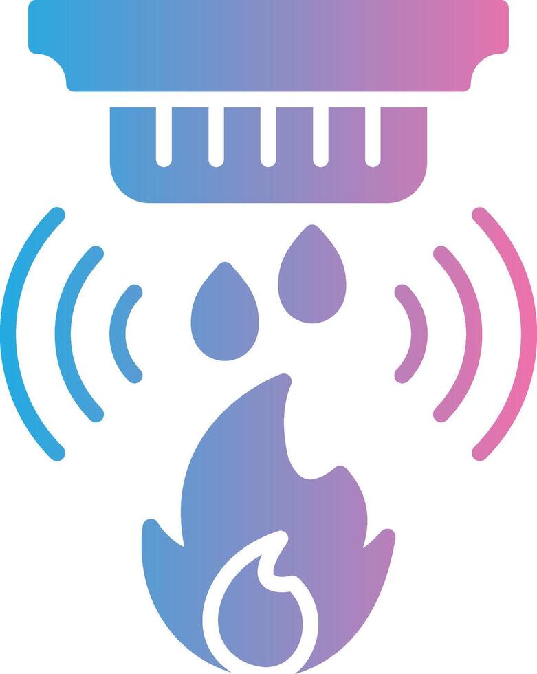 Fire Detector Clean UI Concept vector