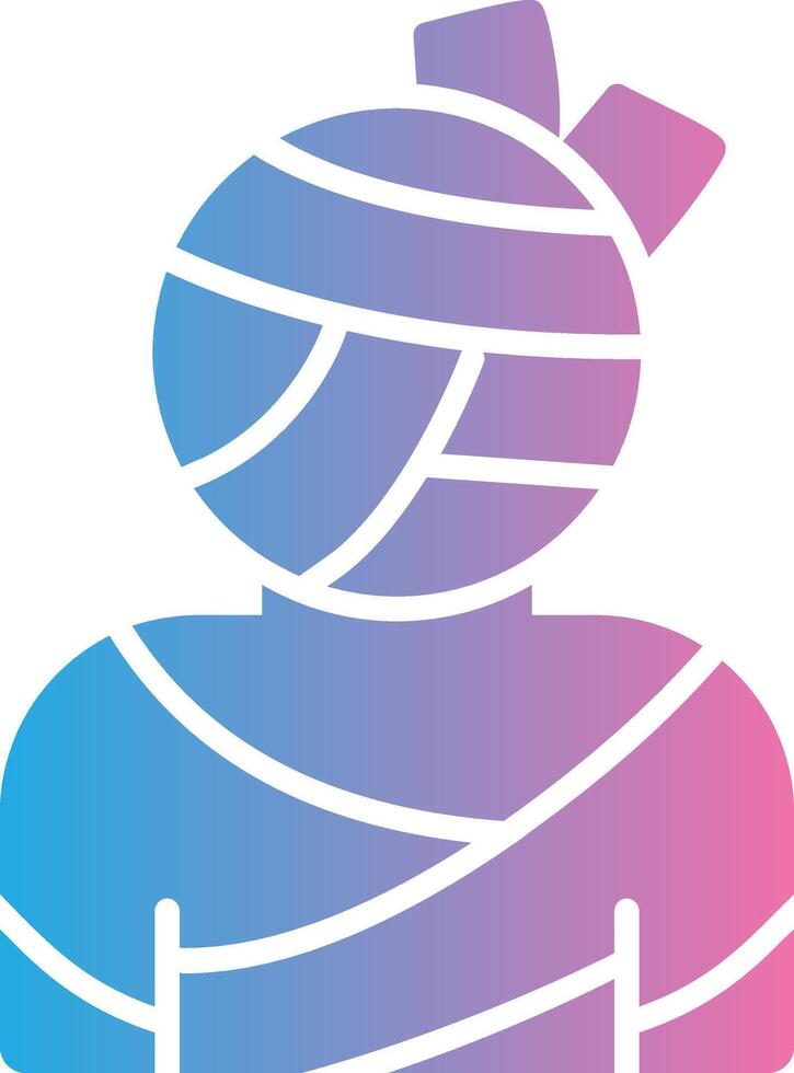 Mummy Outlined Concept Piece vector