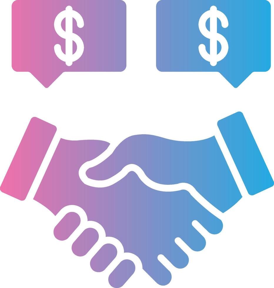 Negotiation Outlined Line Artwork vector