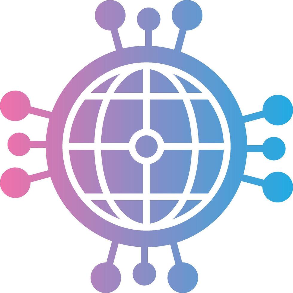 Global Network Muted Tone Element vector
