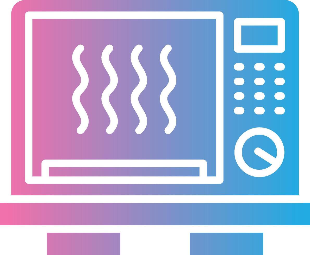 Microwave Dark Mode Symbol vector