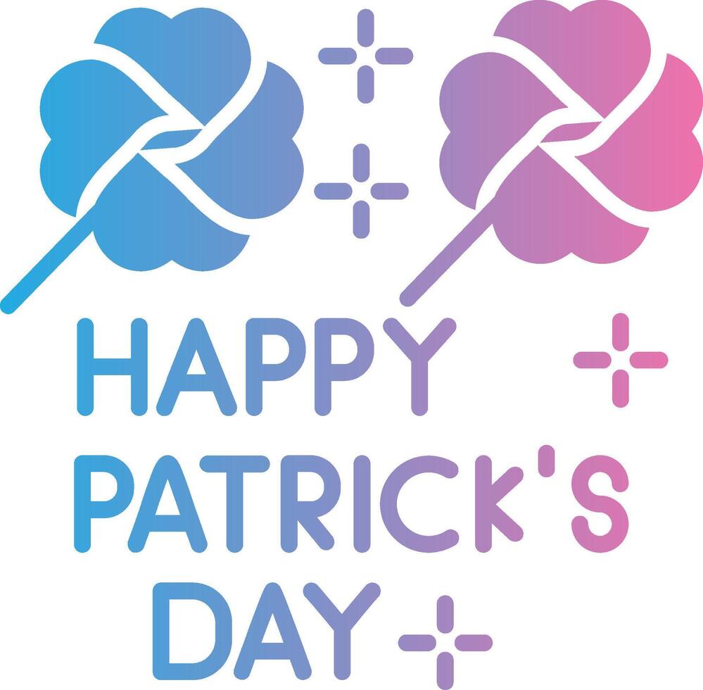 St Patricks Day Minimal UI Element vector