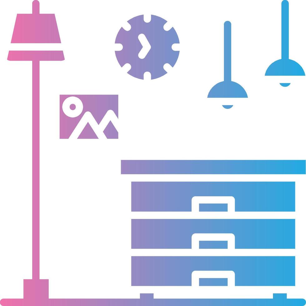 Dresser Soft Outline Graphic vector