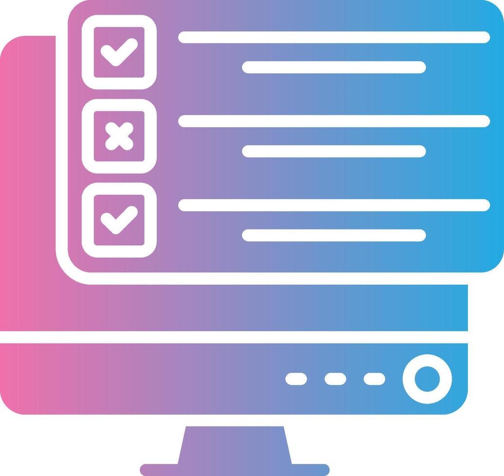 Exam Gradient Style Element vector