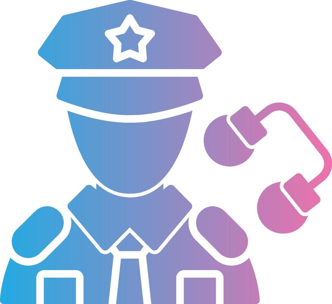 Policeman Vivid App Element vector