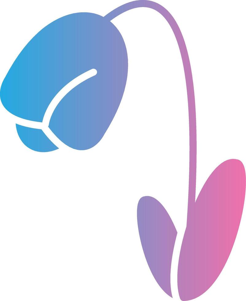 Snowdrop Dark Mode Symbol vector