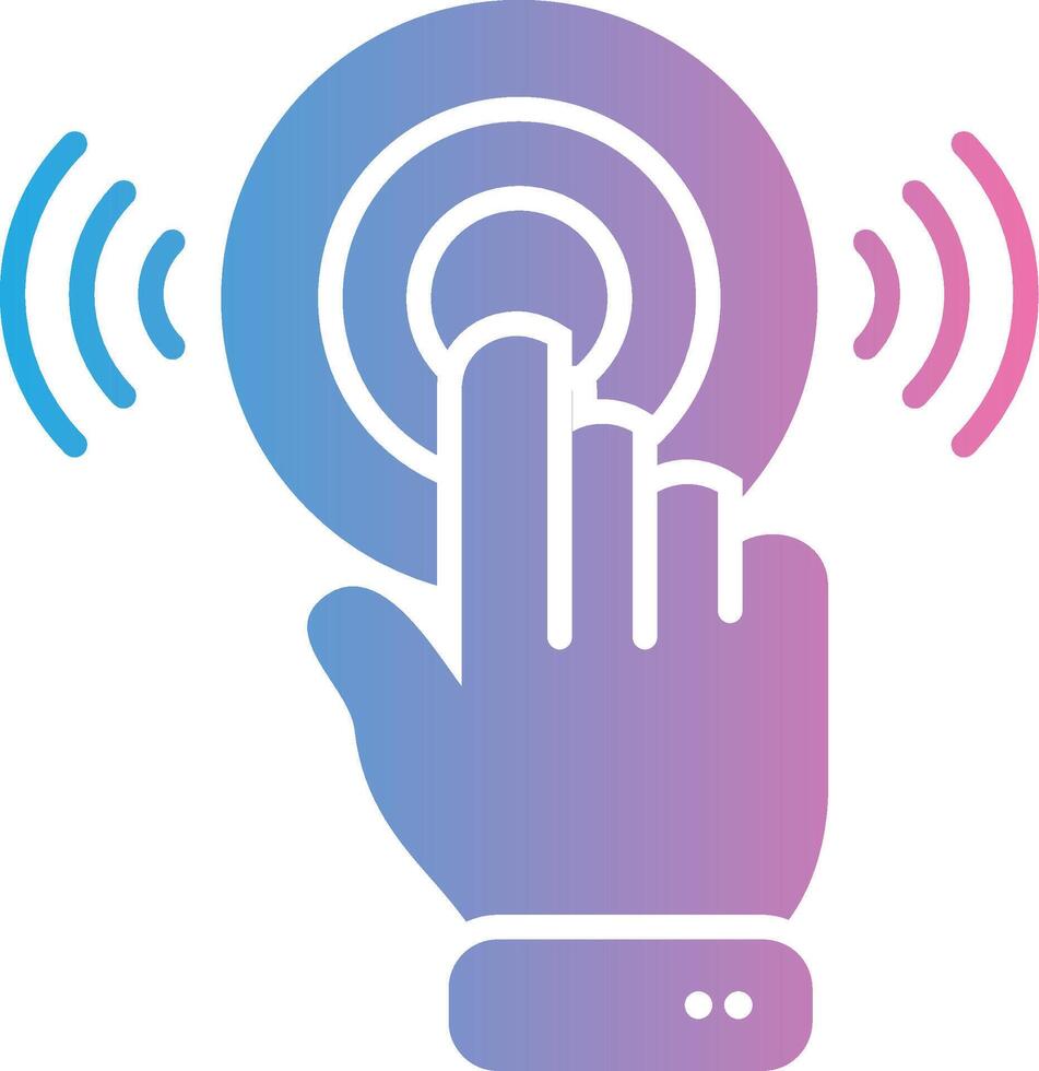 Touch Sensor Sleek Visual Mark vector