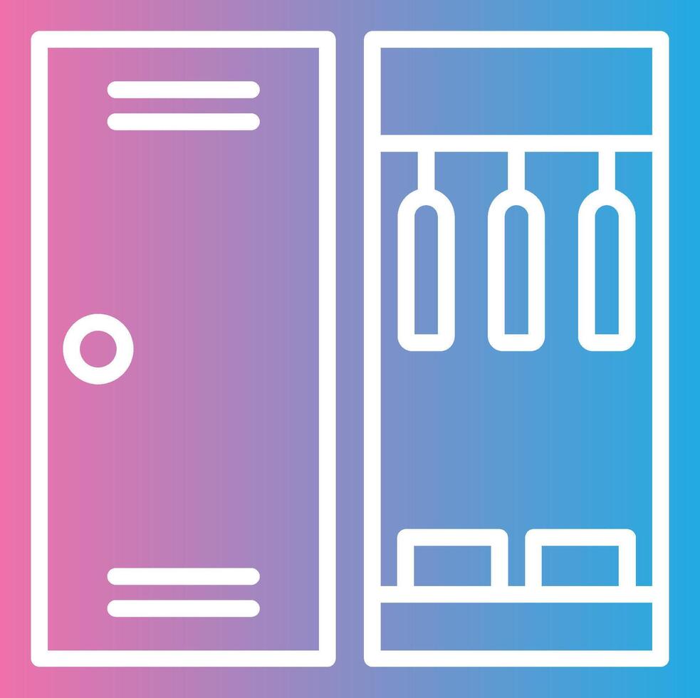 Wardrobe Sharp Line Mark vector