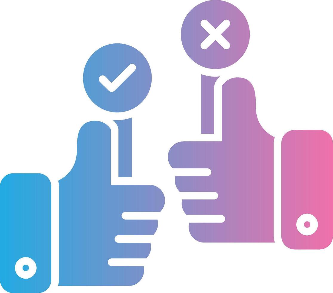 Yes Or No Soft Outline Graphic vector