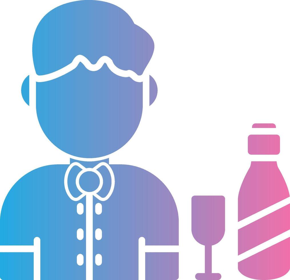 Bartender Geometric App Mark vector