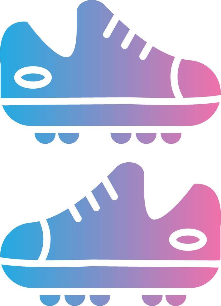Cleats Outlined Line Artwork vector
