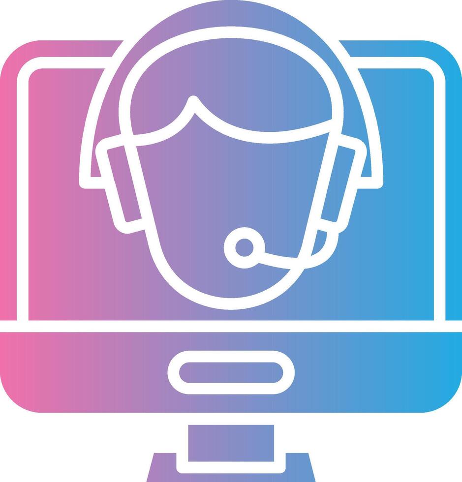 Customer Service Thin Line Element vector