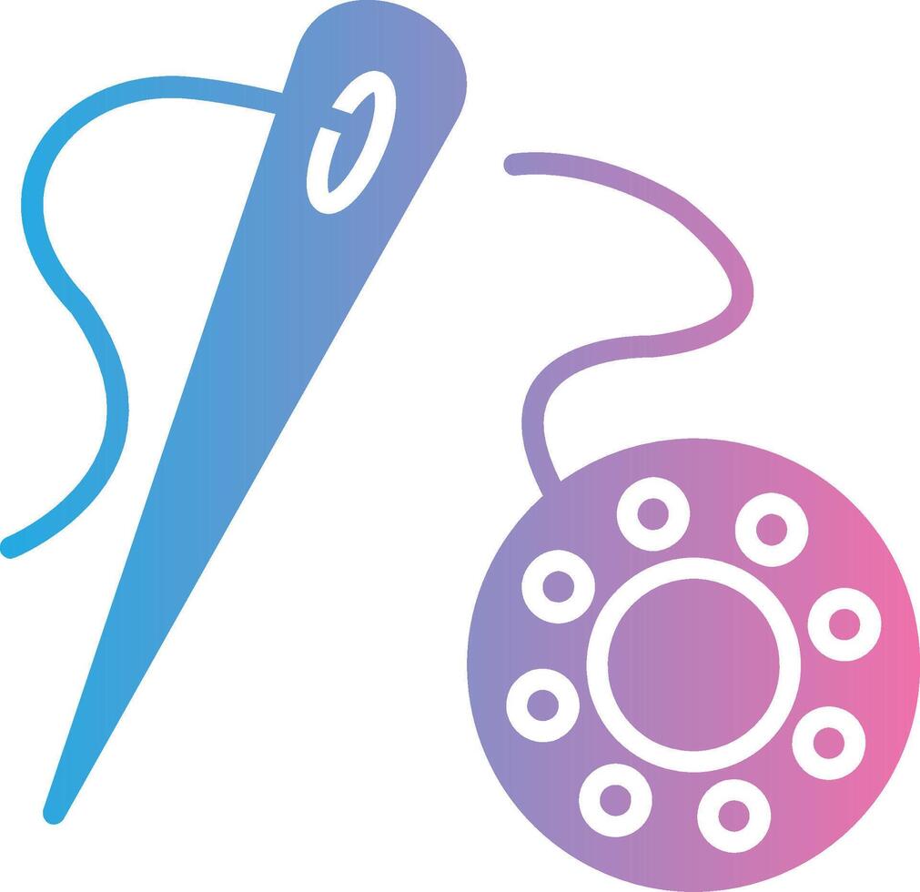 Sewing Tool Bright Flat Artwork vector