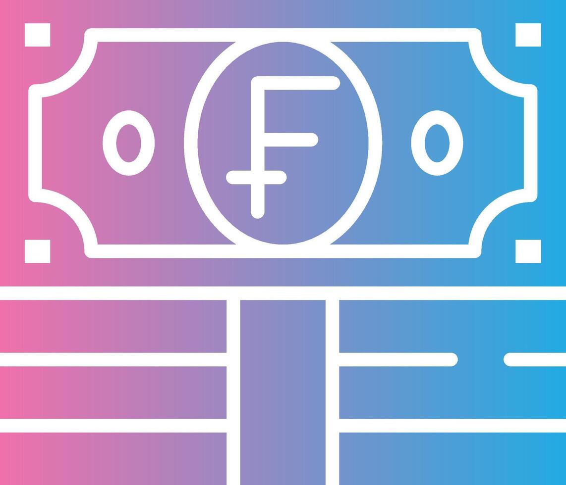 Swiss Franc Minimal UI Element vector