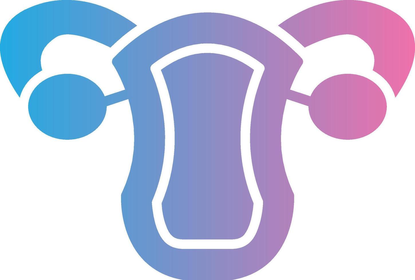 Uterus Creative Grid Symbol vector