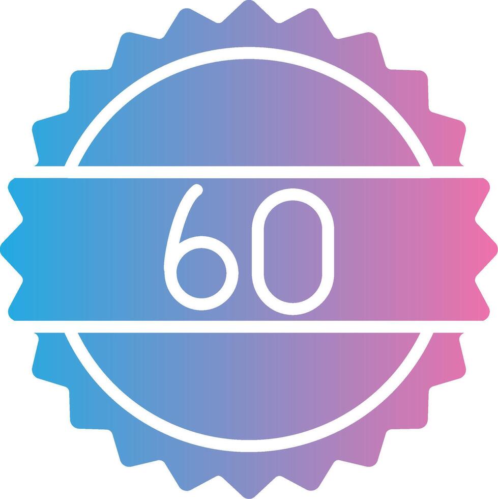 60 Days Outlined Frame Object vector