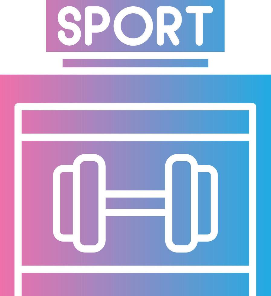 Gym Elegant Shape Symbol vector