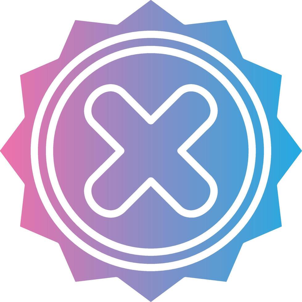 Rejected Pixel Style Badge vector