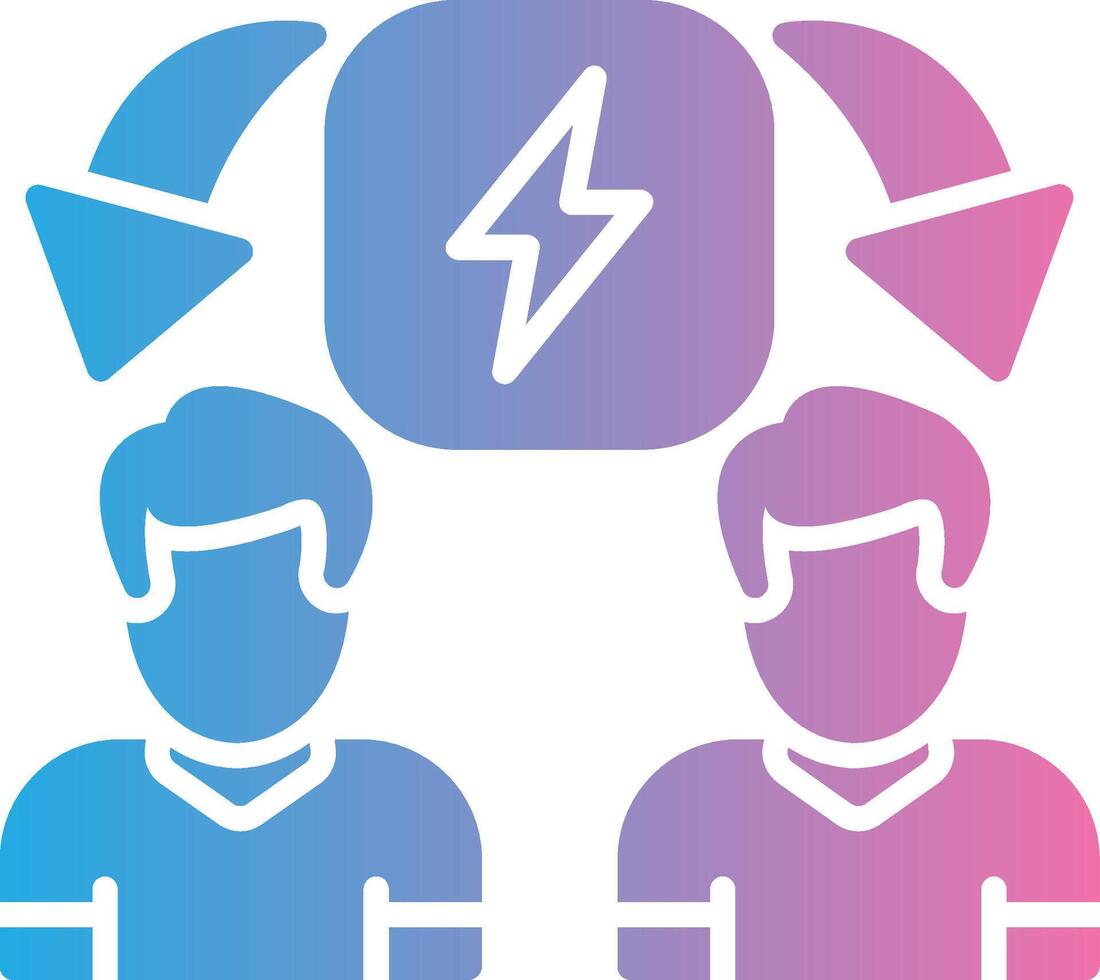 Conflict Resolution Subtle UI Graphic vector