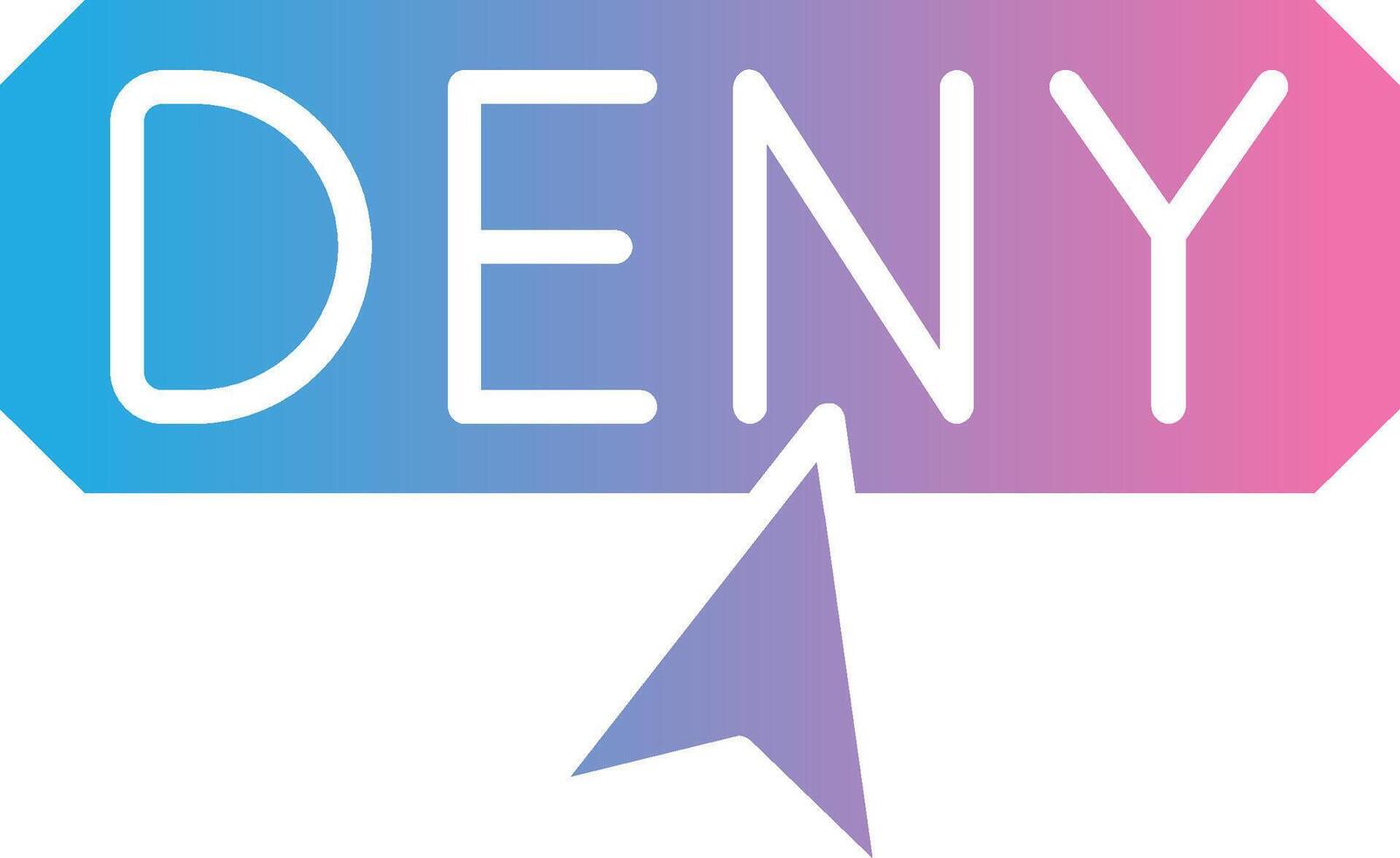 Deny Crisp Outline Artwork vector