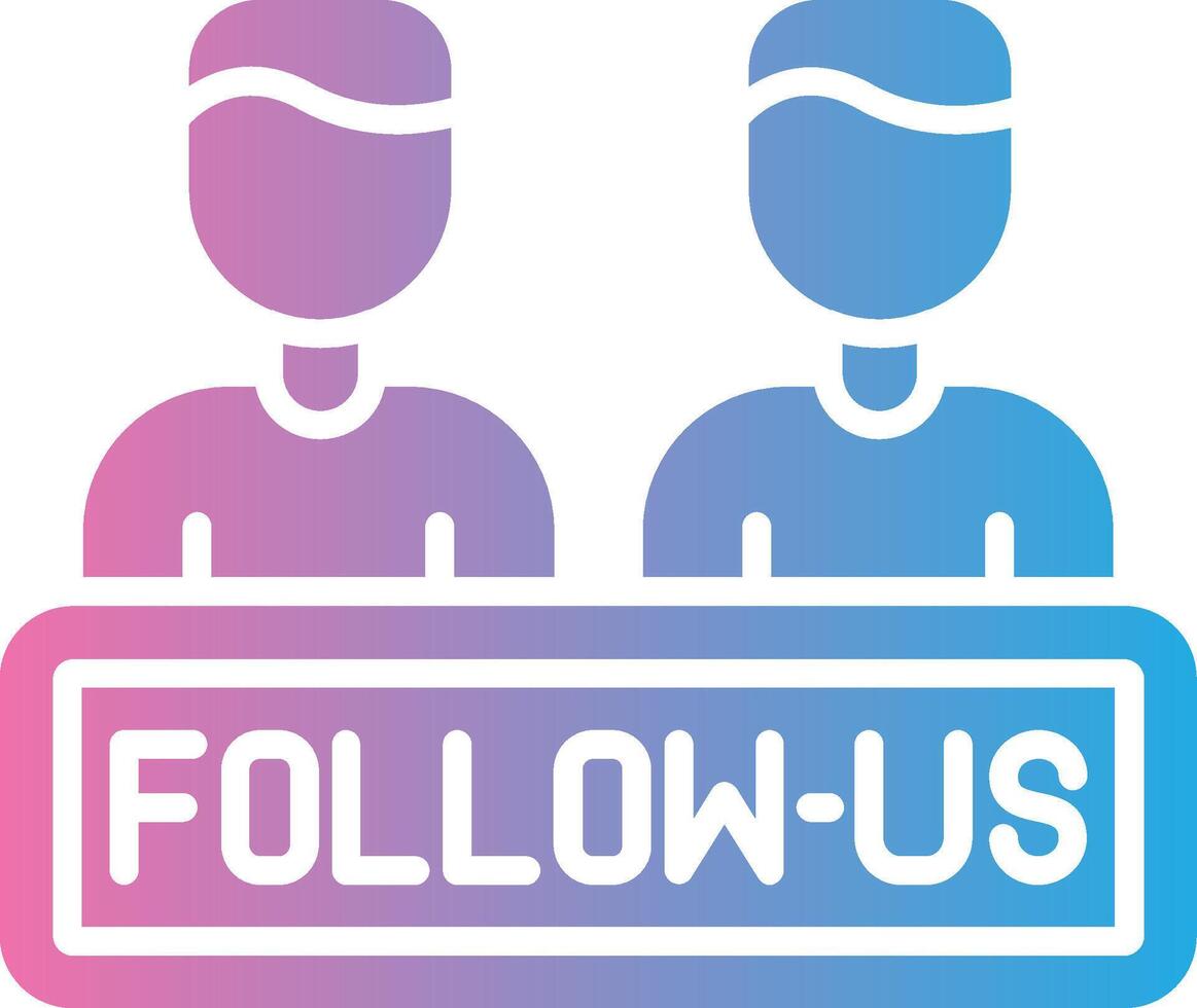 Follow Us Illustrated Concept Graphic vector