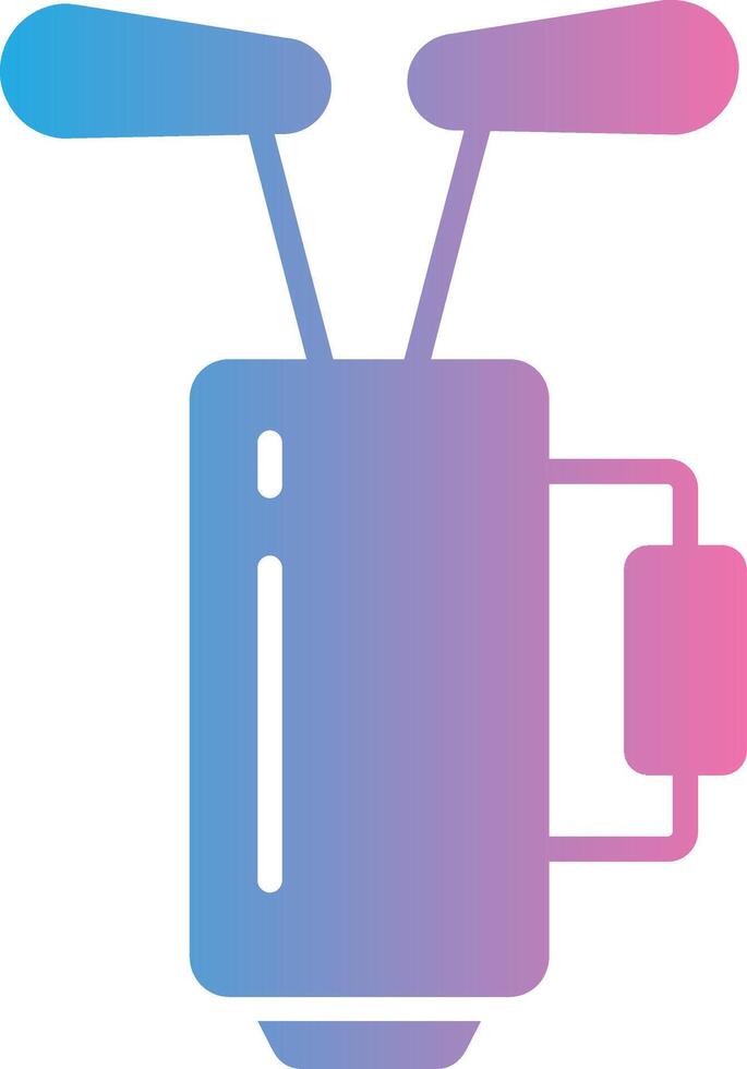 Golf Bag Gradient Style Element vector