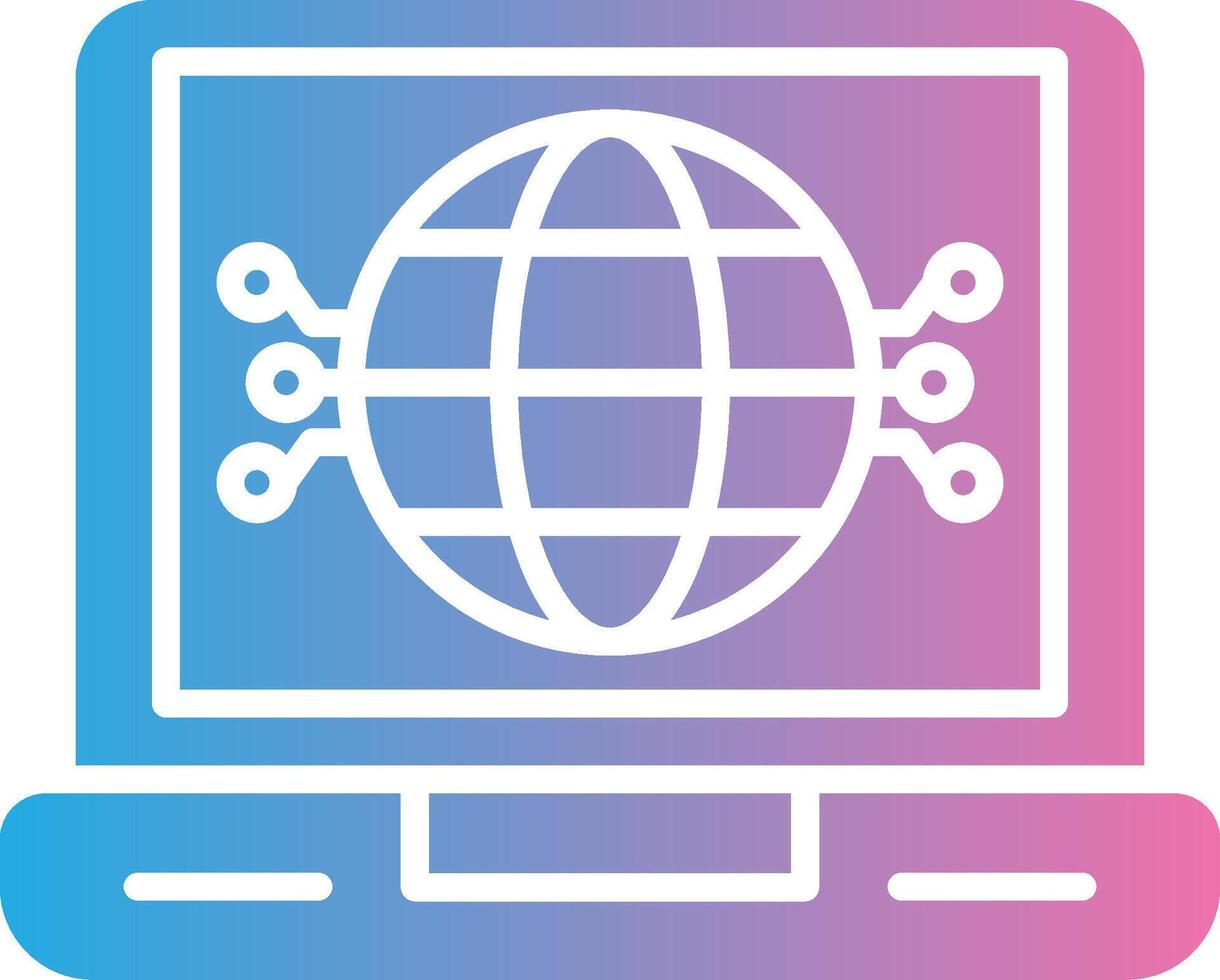 Globe Cool Tone Form vector