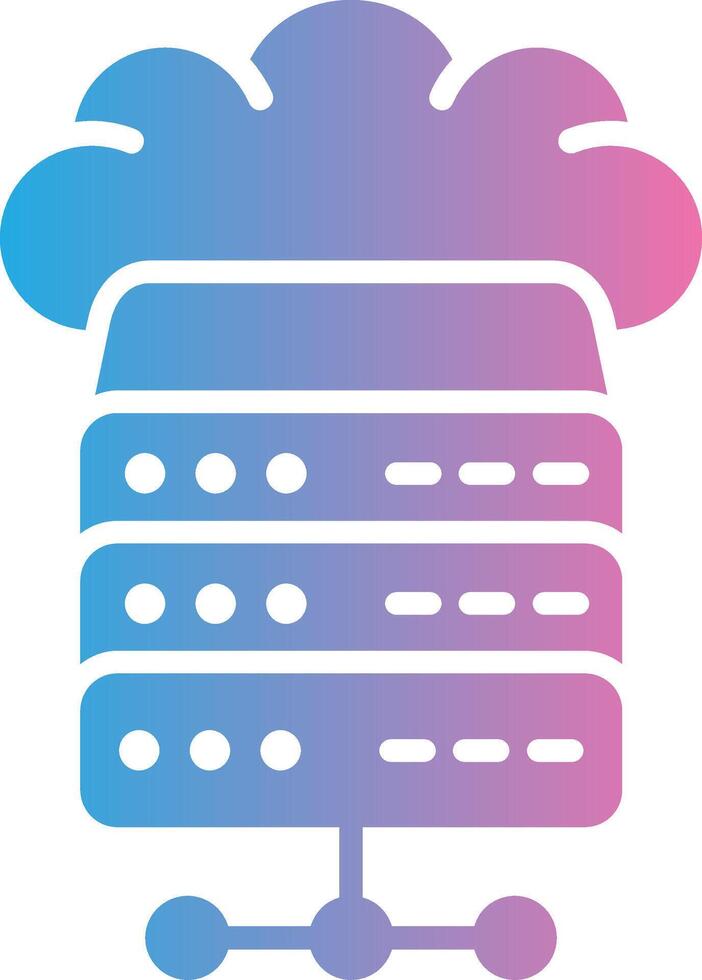 Hosting Color Enhanced Graphic vector
