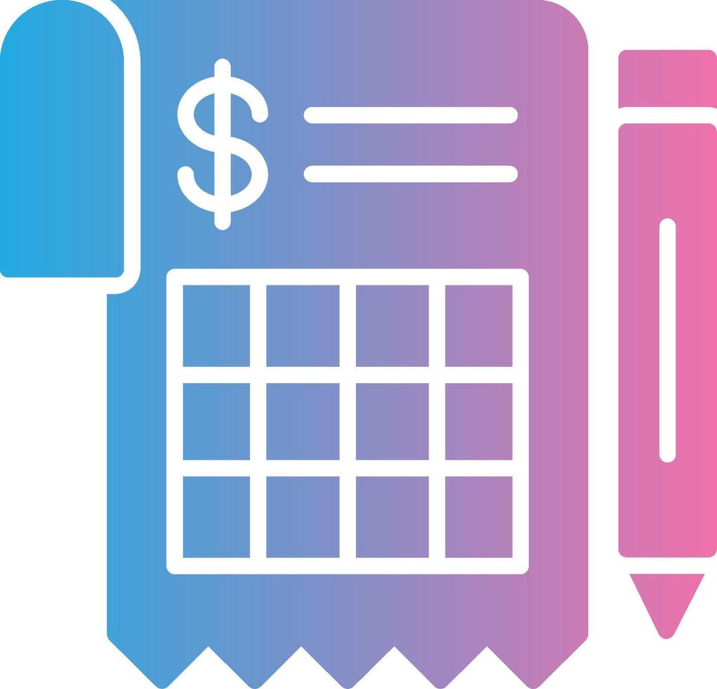 Invoice Sleek Visual Mark vector