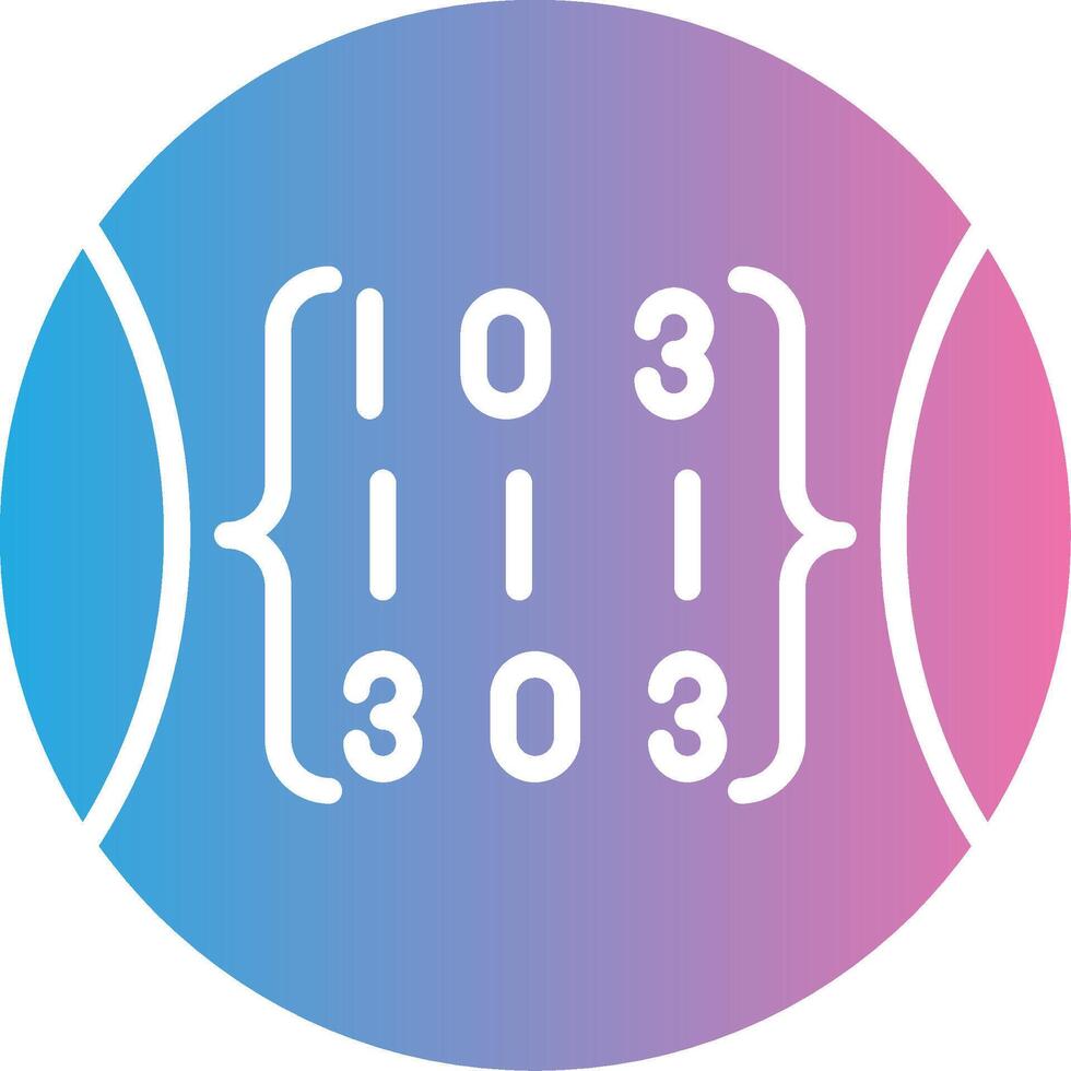 Radius Iconic Line Form vector