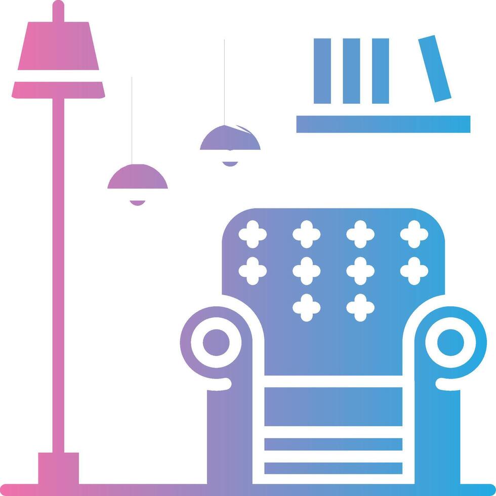 Armchair Outlined Frame Object vector