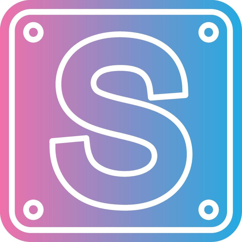 Letter S Vivid App Element vector
