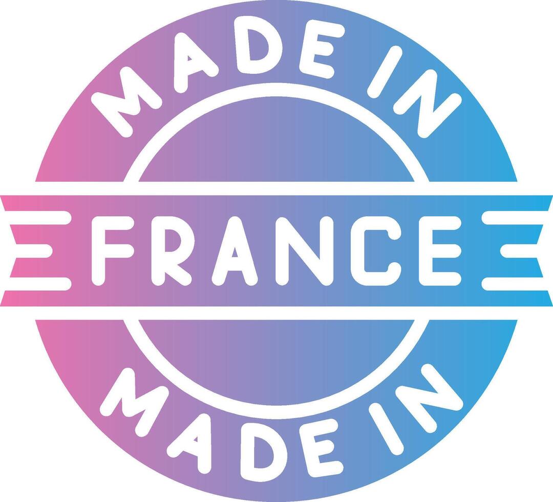Made In France Gradient Color Form vector