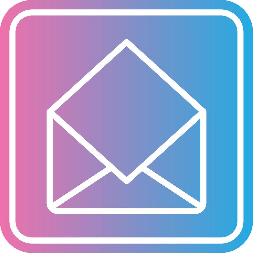 Open Mail App-Based UI Graphic vector