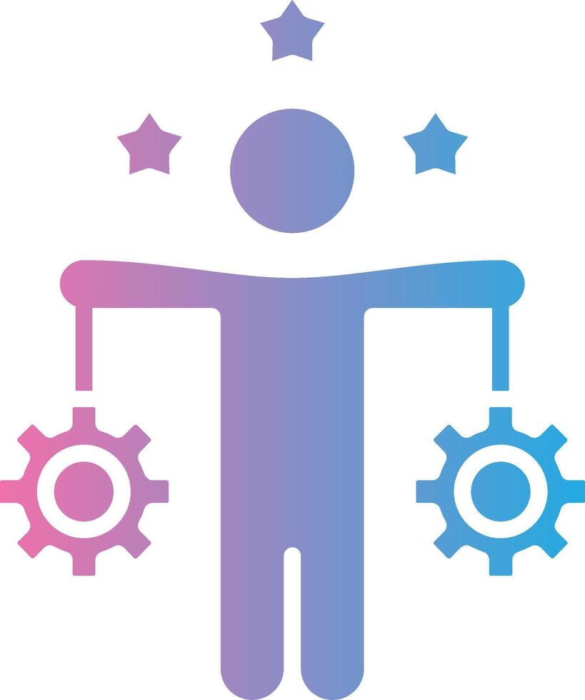 Work Life Balance Futuristic UI Mark vector