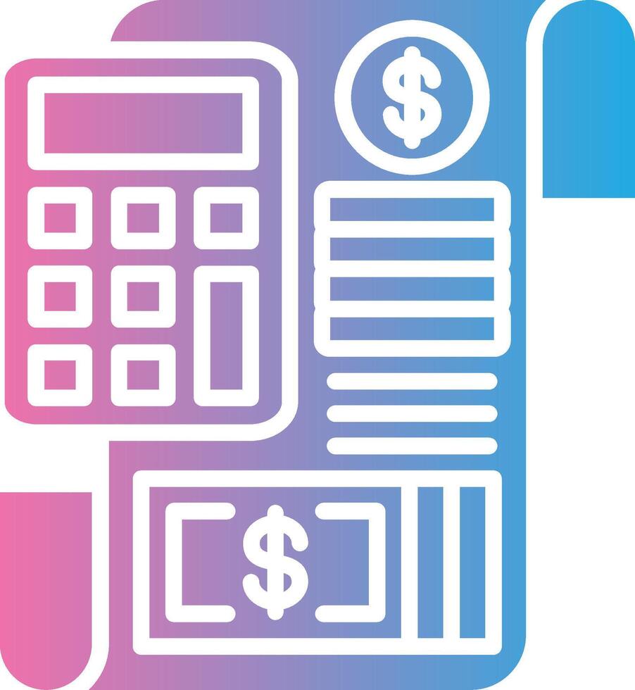 Accounting Pixel Grid Artwork vector