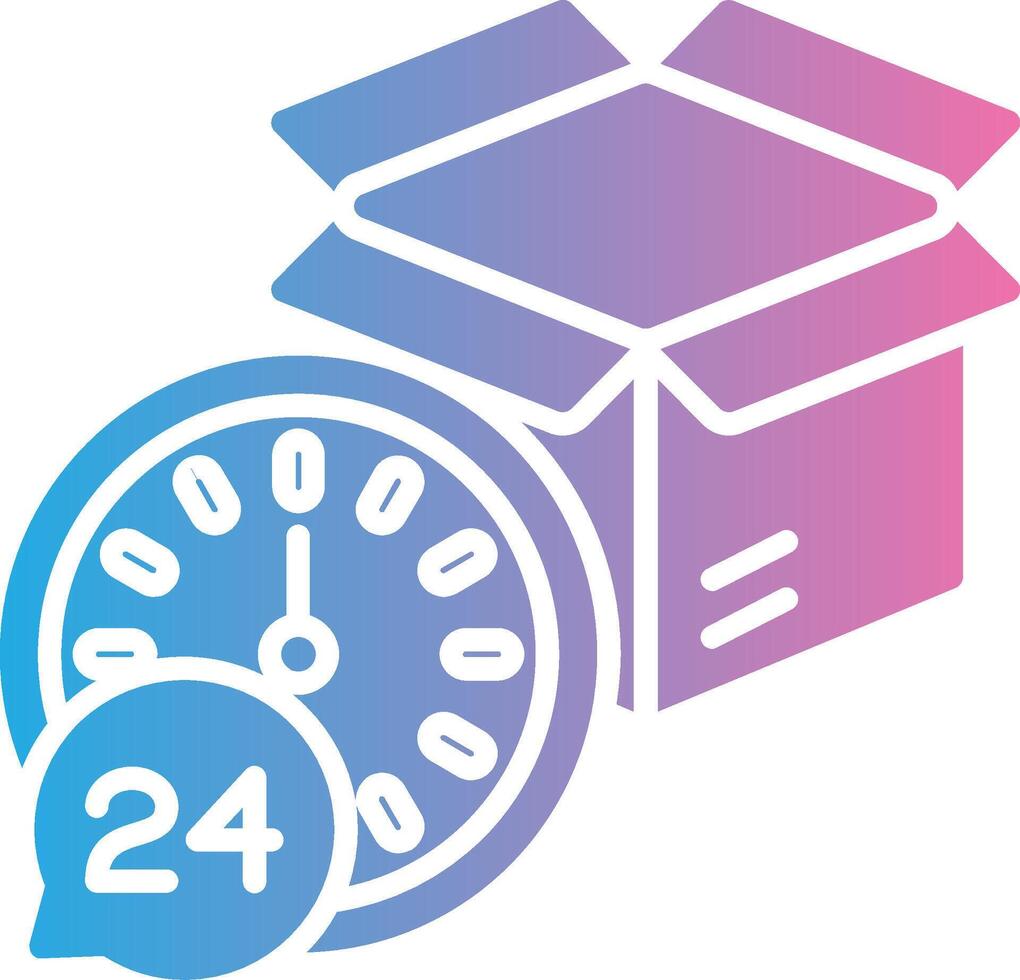 Delivery Time Crisp Outline Artwork vector