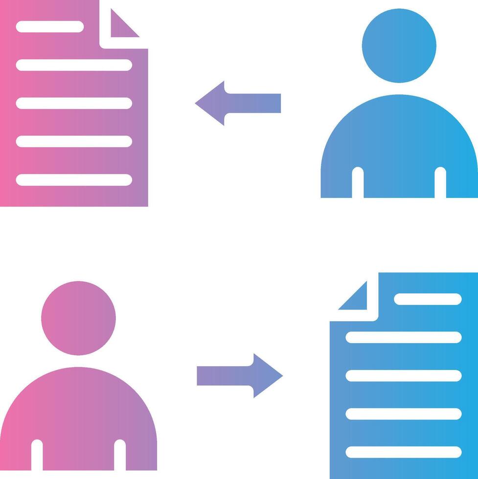 archivo compartiendo suave aplicación visual vector