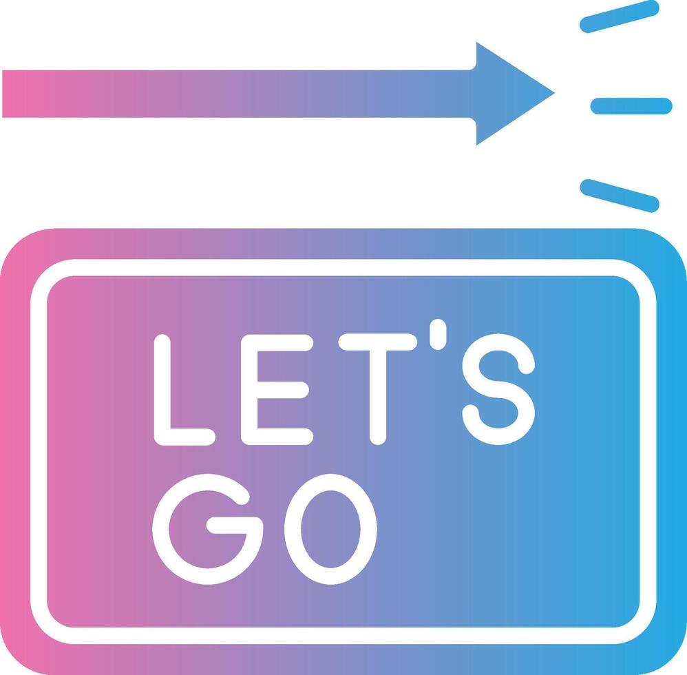 Lets Go Modern Tech Object vector