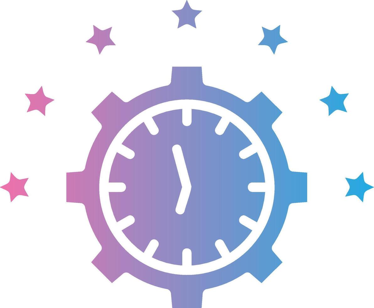 Time Management Thin Graphic Shape vector