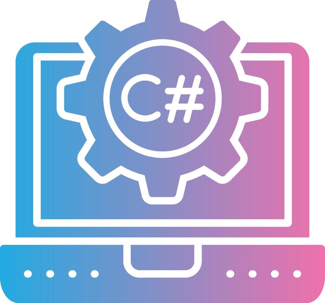 C Sharp Futuristic UI Mark vector