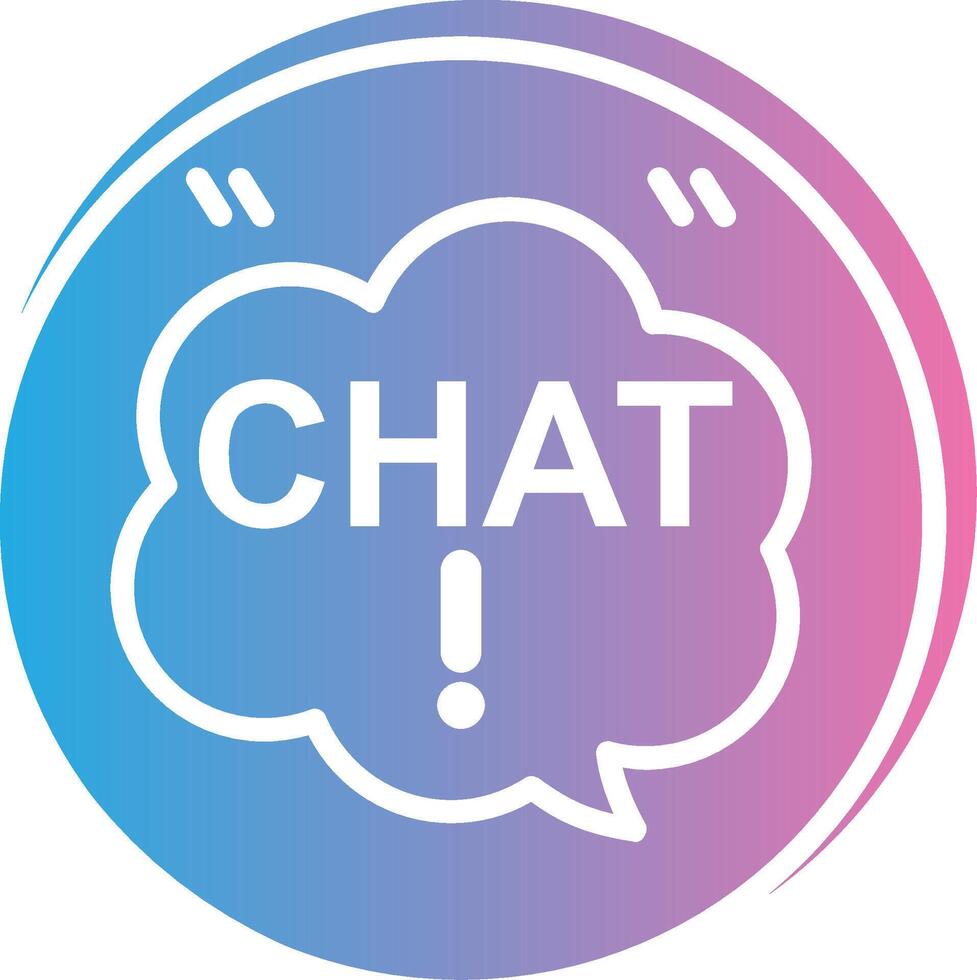 Chat Balloon Compact Web Symbol vector