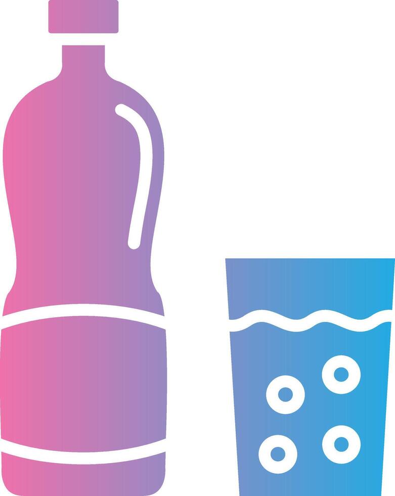 Drink Bottle Subtle UI Graphic vector