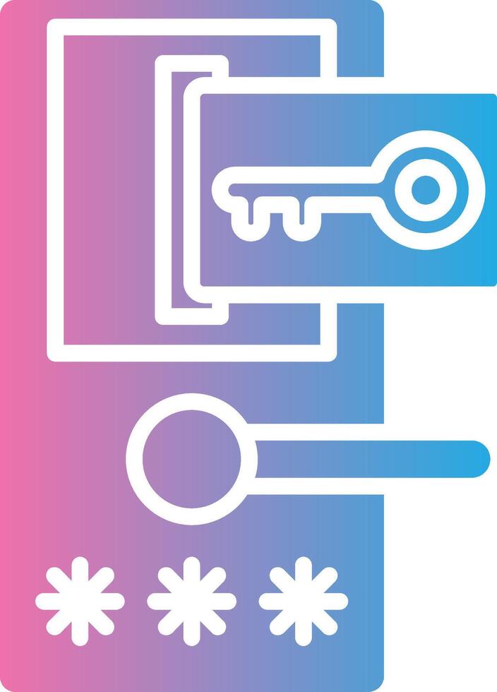 Door Lock Clean Sketch Form vector